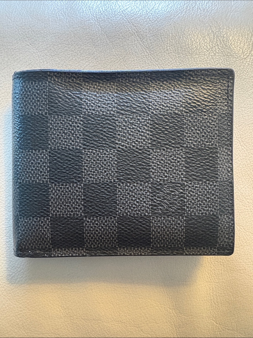 Louis Vuitton Men's Black Leather Bi-Fold Wallet